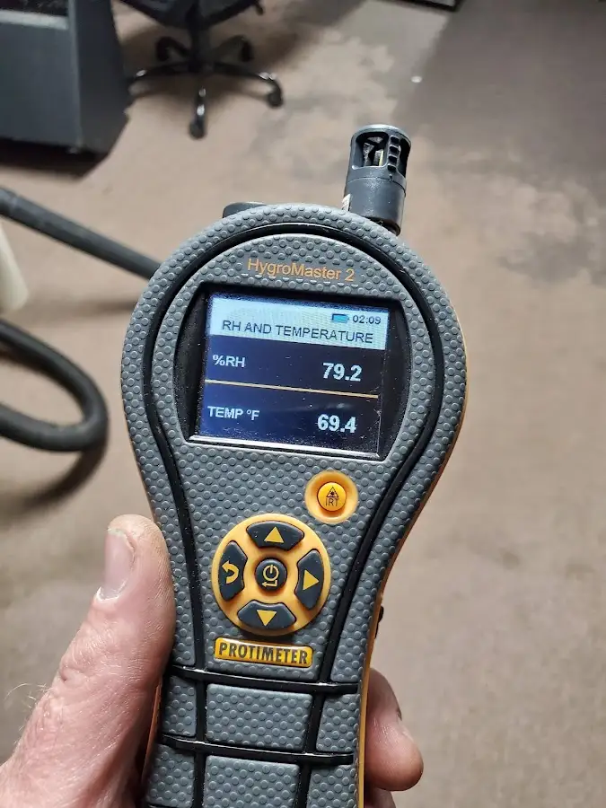 Moisture meter humidity assessment for Fire & Smoke Damage Restoration in Tiverton